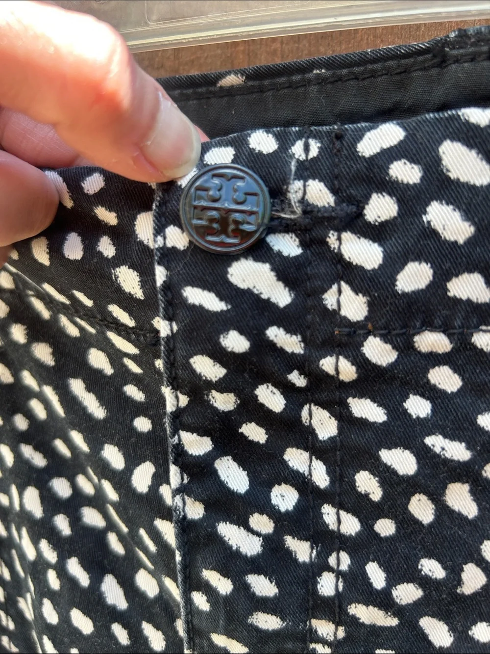 Tory Burch Walker Cargo Spotted Pony Skinny Pants Size 30